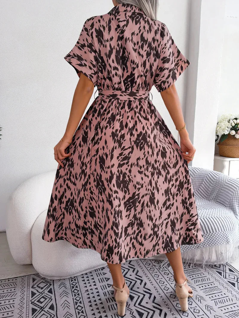 Robe Décontractée À Lacets Pour Femmes