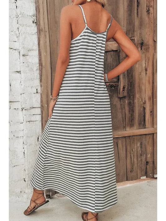 Robe Rayée Pour Femme - Polyvalente Et Parfaite