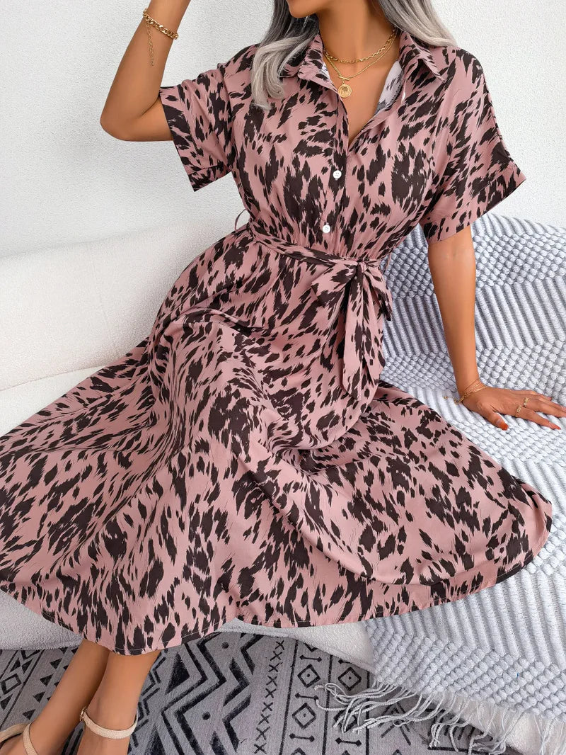 Robe Décontractée À Lacets Pour Femmes