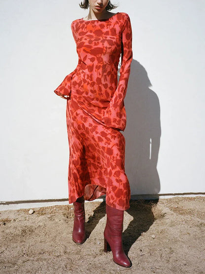 Robe Boho Y2K - Manches Longues - Décontractée Et Èlégante