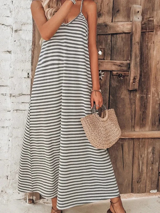 Robe Rayée Pour Femme - Polyvalente Et Parfaite