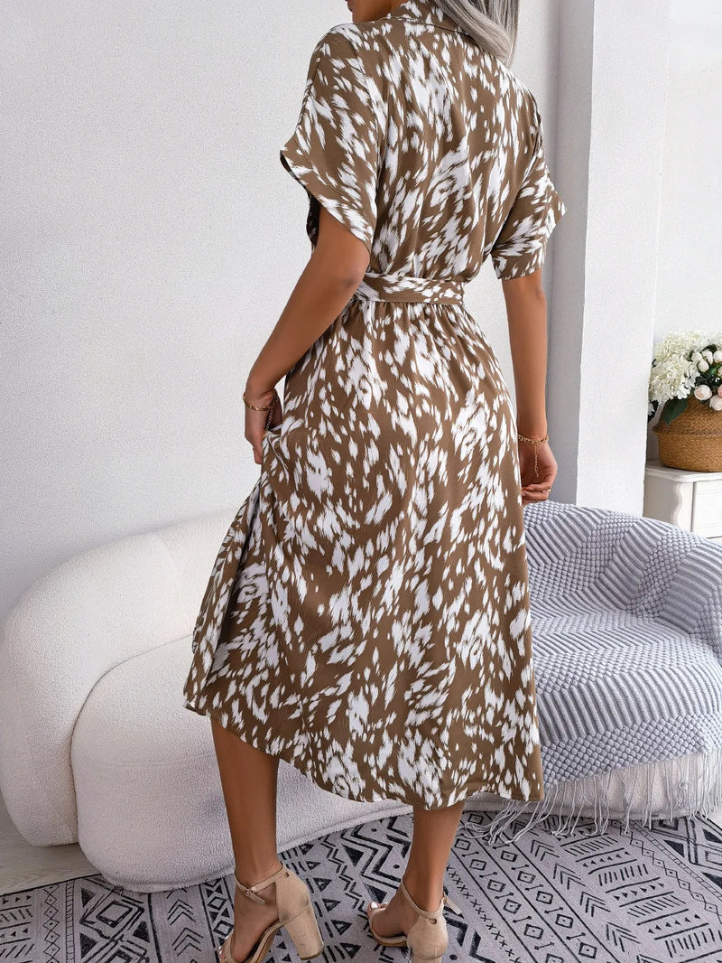 Robe Décontractée À Lacets Pour Femmes