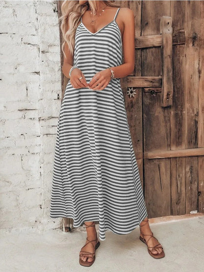 Robe Rayée Pour Femme - Polyvalente Et Parfaite