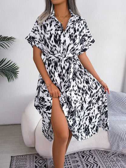 Robe Décontractée À Lacets Pour Femmes